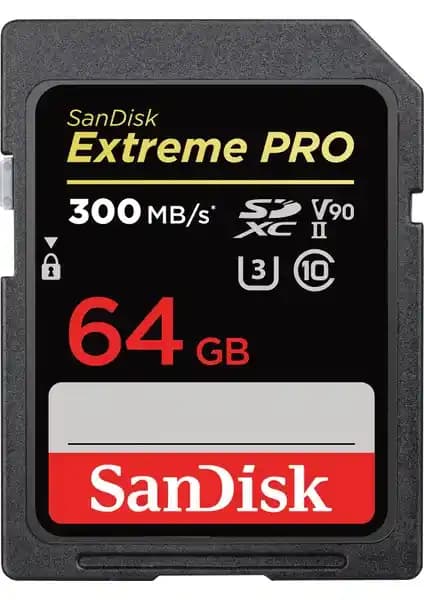 Sandisk 64GB SD Kart 300MB/s Extreme Pro SDSDXDK-064G-GN4IN detaylı inceleme ve kullanım alanları