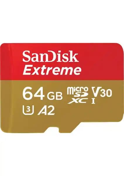SanDisk Extreme 64GB microSDXC Hafıza Kartı: Yüksek Performans ve Güvenilirlik Özellikleri