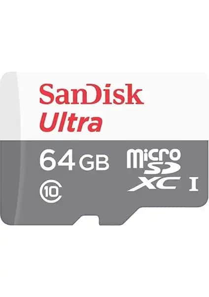 SanDisk Ultra 64 GB MicroSD Kart: Yüksek Kapasiteli ve Hızlı Veri Transferi İçin Uygun