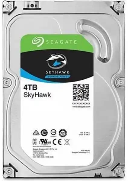 Seagate 4TB SkyHawk Güvenlik Diski 3.5 İnç 5400RPM Uzun Süreli Güvenlik ve Gözetleme Çözümleri