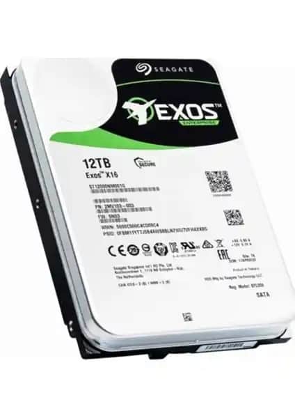 Seagate Exos 3.5'' 12TB SATA 3.0 7200 Rpm Hard Disk Güçlü ve Güvenilir Depolama Çözümü