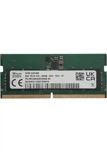 SK Hynix 8GB DDR5 Notebook RAM 5600 MHz Yüksek Performans ve Enerji Tasarrufu