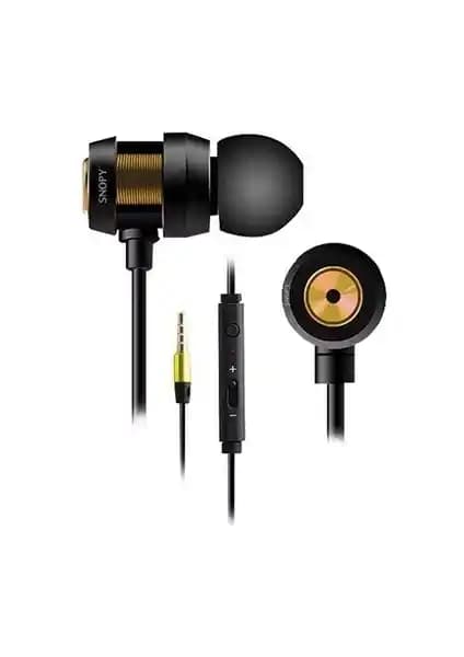 Snopy SN-J01 Mobil Uyumlu Mikrofonlu Kulak İçi Kulaklık Şık ve Dayanıklı Tasarım