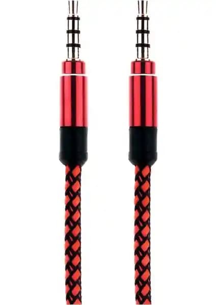 Soultech Aux Kablo Kırmızı (DK902K) Yüksek Performanslı Ses Deneyimi ve Dayanıklı Tasarım