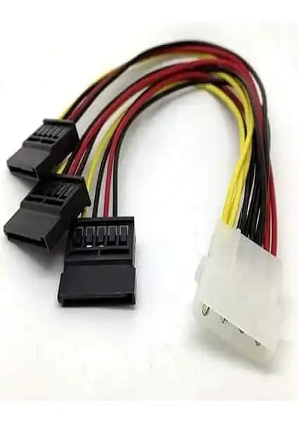 SPEEDUF 3'lü SATA Güç Kablosu: Güvenilir ve Yüksek Performanslı Güç Dağıtım Çözümü