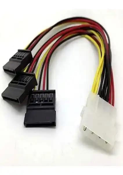 SPEEDUF 3'lü SATA Güç Kablosu: Güvenilir ve Yüksek Performanslı Güç Dağıtım Çözümü