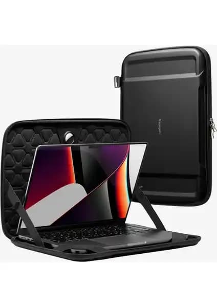 Spigen MacBook Pro 16'' Uyumlu Rugged Armor Pro Taşıma Çantası Güvenli ve Şık Tasarım