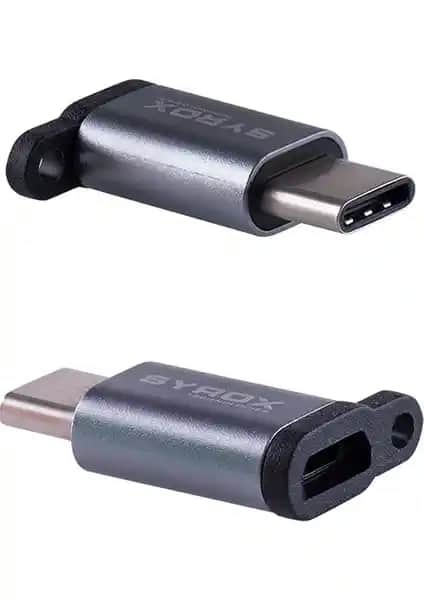 Syrox Type-C Micro USB Dönüştürücü DT14 Güç: Hızlı Şarj ve Veri Aktarımı Çözümü