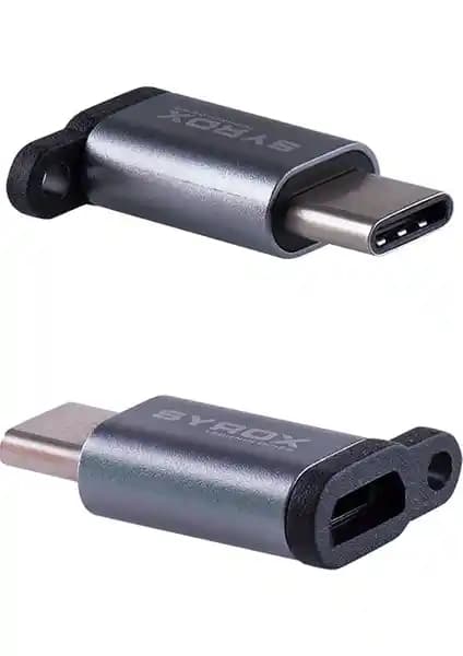 Syrox Type-C Micro USB Dönüştürücü DT14 Güç: Hızlı Şarj ve Veri Aktarımı Çözümü