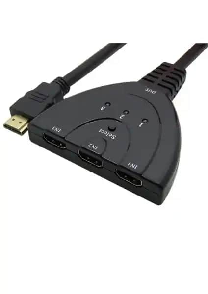 Ti-mesh 3 Port HDMI Otomatik Anahtar ve Dağıtıcı ile Çoklu Cihaz Bağlantısı Sağlayın