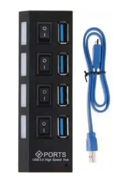 TMGO Teknolojisi 4 Portlu On/Off Anahtarlı LED Işıklı USB 3.0 Çoklayıcı Çoğaltıcı Özellikleri ve Kullanım Alanları