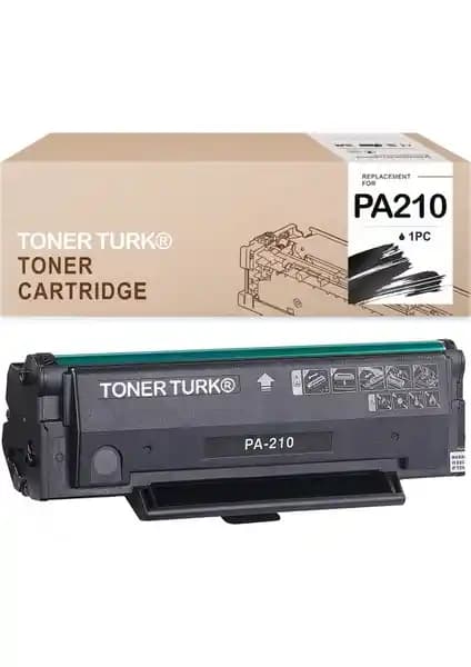 Toner Türk PA210 Muadil Toner Pantum P2500W ile Uyumlu Yüksek Kapasiteli Siyah Toner