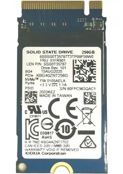 Toshiba KBG40ZNT256G SSD: Yüksek Performans ve Güvenilirlik Sunan M.2 PCIe NVMe Depolama Çözümü