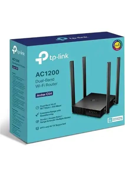 TP-Link Archer C54 Kablosuz Yönlendirici: Yüksek Performanslı ve Çok Yönlü Ağ Çözümü