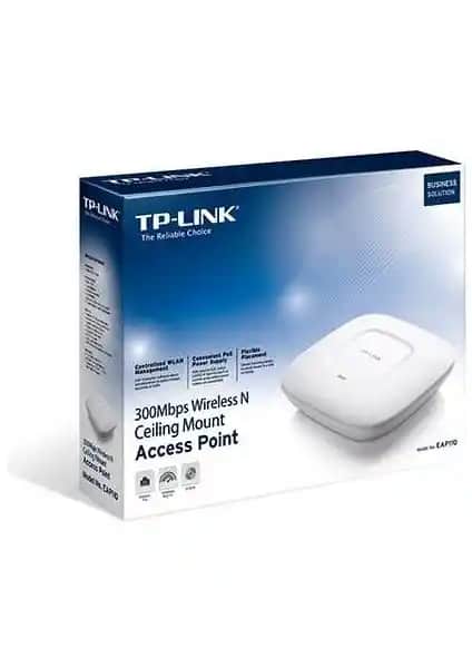 TP-Link EAP110 Profesyonel Kablosuz Ağ Çözümü: Estetik ve Yüksek Performanslı Erişim Noktası