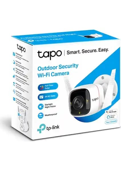 TP-Link Tapo C320WS Dış Mekan Güvenlik Kamerası 2K Çözünürlük ve Dayanıklı Tasarım