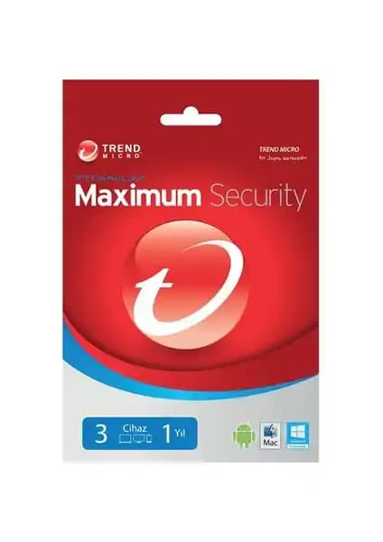 Trend Micro Maximum Security 3 Kullanıcı 1 Yıl Güvenli Dijital Deneyim Sağlar