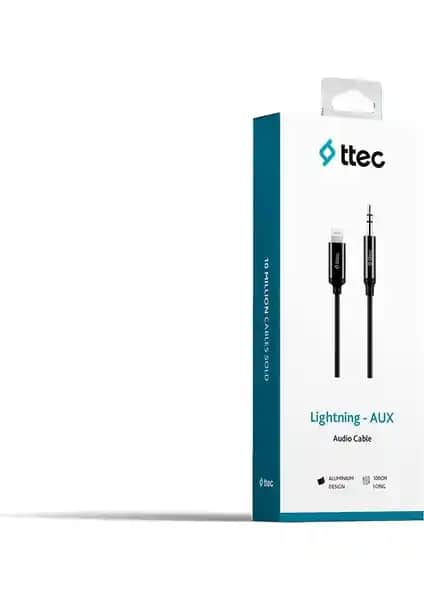 Ttec Aux - Lightning Ses Kablosu 100 cm: Yüksek Kalite ve Şık Tasarım Bir Arada
