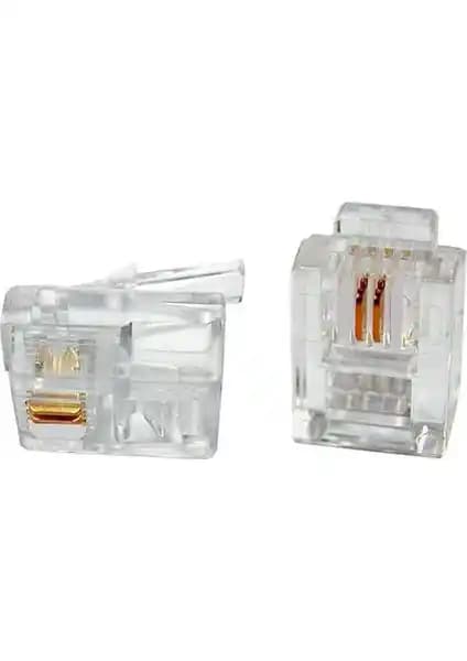 Ttec Business 6P2C Rj11 Konnektör Seti: Güçlü ve Güvenilir Bağlantılar İçin