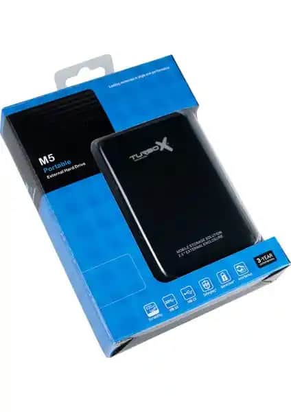 Turbox M5-320 USB 3.0 2.5'' 320GB Harici Harddisk Güçlü ve Taşınabilir Veri Depolama Çözümü