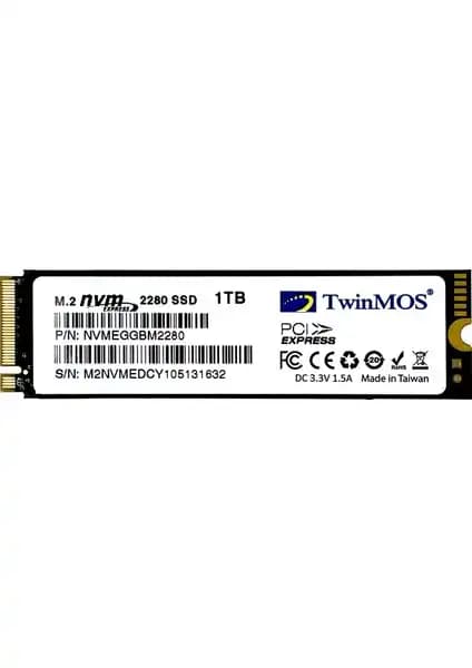 TwinMos NVMegGBm2280 1TB SSD Yüksek Performans ve Güvenilirlik Sunar