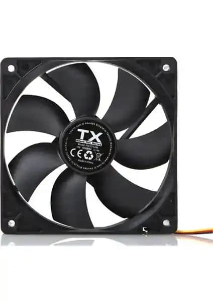 TX 12 cm Sessiz Siyah Kasa Fanı: Yüksek Performanslı ve Düşük Gürültülü Soğutma Çözümü