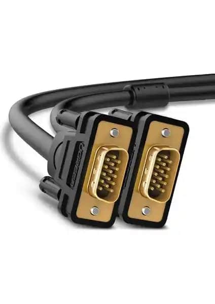 Ugreen 15 Pin VGA to VGA Görüntü Aktarma Kablosu 8 Metre Uzunlukta Profesyonel Kullanım