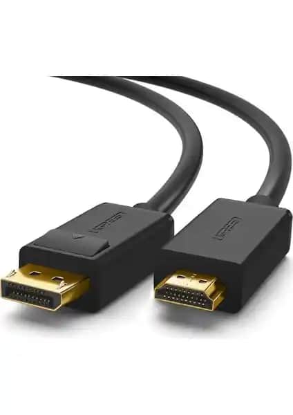 Ugreen 4K DisplayPort HDMI Dönüştürücü Kablo 2 Metre Yüksek Çözünürlük ve Ses Desteği