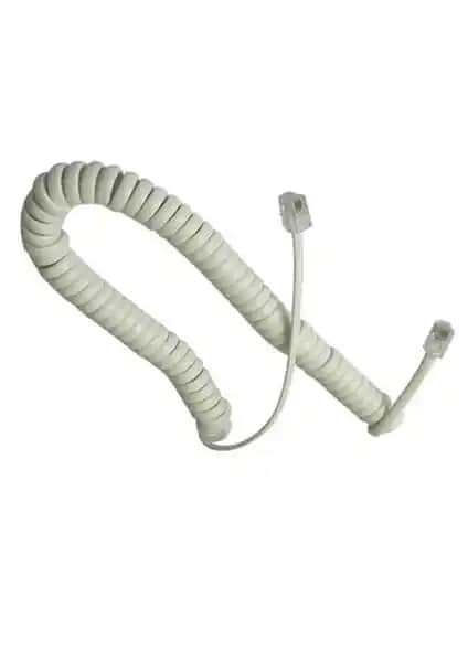 Vcom Ct044c Telefon Ahize Spıral Beyaz Kordonu Uzun Ömürlü ve Estetik Tasarım