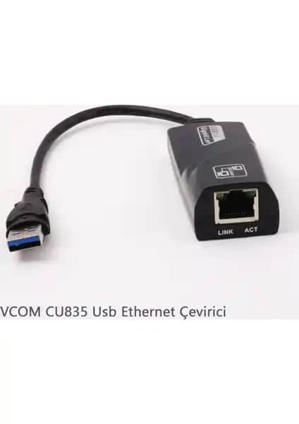 Vcom Cu835 USB 3.0 Gigabit Ethernet Adaptörü ile Hızlı ve Güvenilir Bağlantı Çözümü