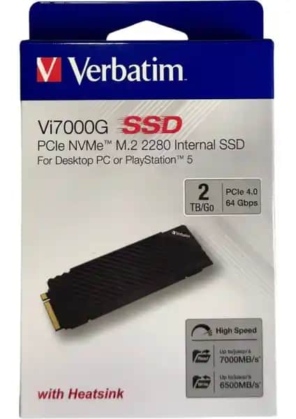 Verbatim Vi7000G 2TB M.2 PCIe NVMe SSD ile Yüksek Performans ve Güvenilirlik