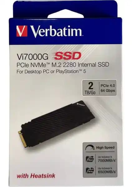 Verbatim Vi7000G 2TB M.2 PCIe NVMe SSD ile Yüksek Performans ve Güvenilirlik
