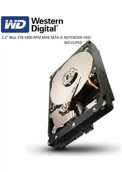 WD 2.5 Blue 1TB SATA3 Notebook Sabit Diskleri Yüksek Performans ve Güvenilirlik Sunar