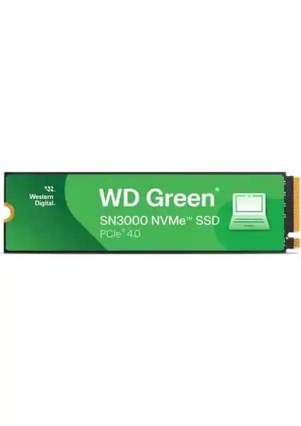 WD Green 2TB SN3000 NVMe SSD ile Bilgisayar Performansınızı Yükseltin