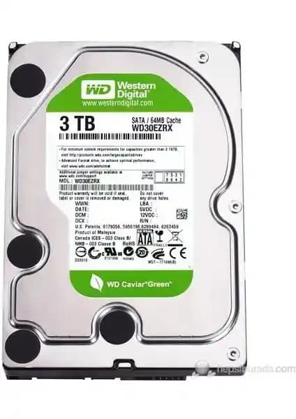 WD Green 3TB Intellipower SATA 3.0 64MB 3,5' Sabit Disk Özellikleri ve Kullanım Alanları