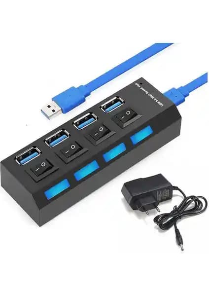 Wozlo 4 Port USB 3.0 Çoklayıcı Hub: Hızlı Veri Transferi ve Kolay Kullanım Özellikleri