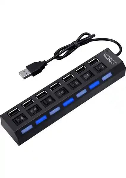 Wozlo 7 Port USB Hub: Çoklu Bağlantı ve Kullanım Kolaylığı Sunan Pratik Çözüm