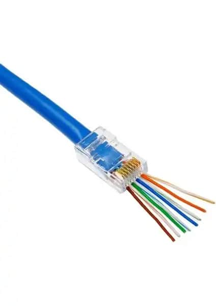 Wozlo Ez RJ45 Cat5/Cat6 Delikli Konnektörleri ile Güçlü ve Dayanıklı Ağ Bağlantısı