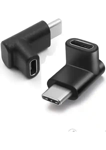 Wozlo USB 3.1 Type-C Uzatma 90 Derece Dirsek Adaptörü ile Kablolarınızı Güçlendirin