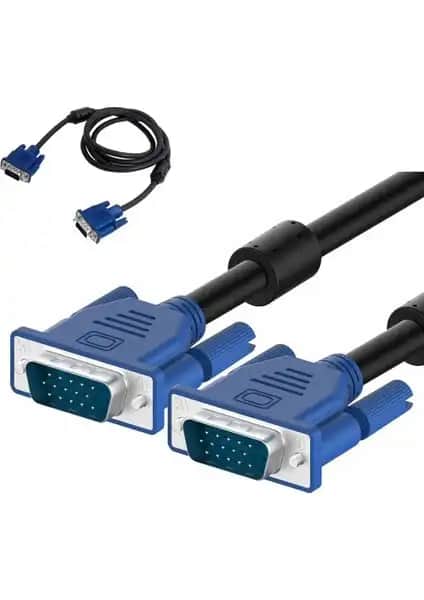 Wozlo VGA To VGA Görüntü Kablosu 1.5m: Güvenilir ve Yüksek Performanslı Bağlantı Çözümü