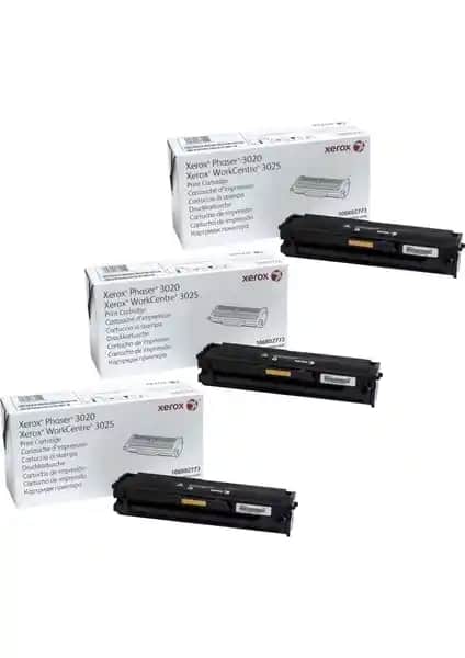 Xerox Phaser 3020-106R02773 Siyah Toner Seti Yüksek Kapasite ve Güvenilirlik