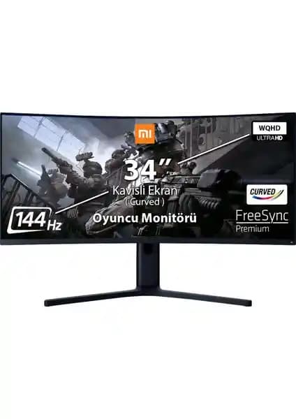 Xiaomi Mi Curved BHR4269GL 34 İnç Kavisli Monitör Yüksek Yenileme Hızı ve Gelişmiş Görüntü Kalitesi