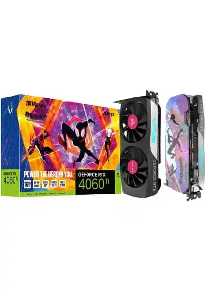 Zotac RTX4060 Ti Amp Spıderman Nvidia 16GB GDDR6 Ekran Kartı Performans ve Soğutma Özellikleri