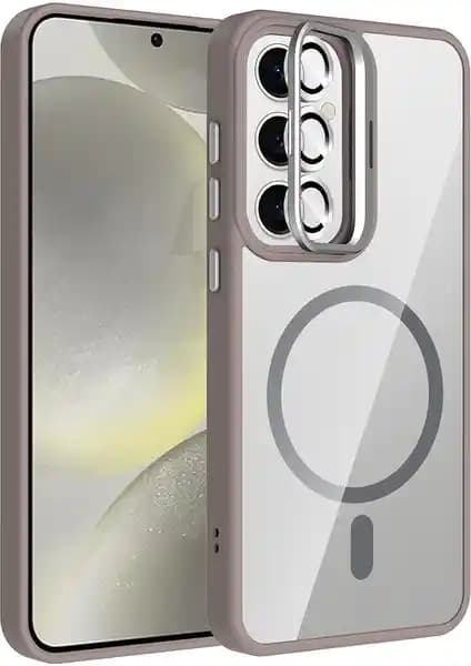 Samsung Galaxy A26 için Şeffaf Kılıf ve Entegre Standlı M-Safe Uyumlu Koruma