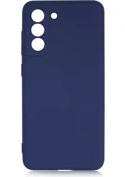 Samsung Galaxy S21 FE için Lacivert Kadife İç Yüzeyli İnce Kamera Korumalı Logosuz Kılıf
