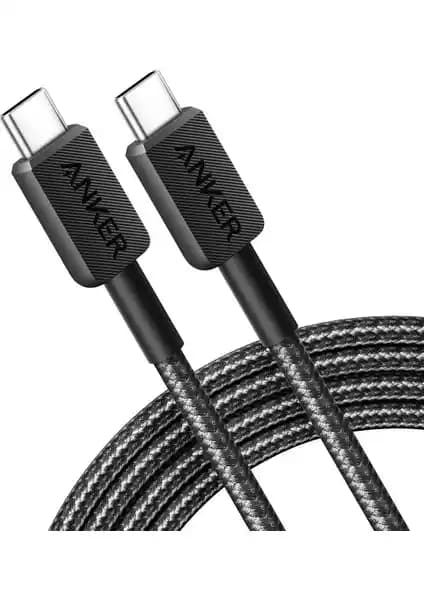 Anker 322 Usb-C to Usb-C 1.8m Kablosu Güçlü ve Dayanıklı Tasarımıyla Günlük Kullanıma Uygun