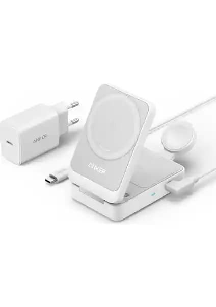 Anker Maggo Kablosuz Şarj İstasyonu: Çok Fonksiyonlu ve Güvenli Taşınabilir Şarj Çözümü