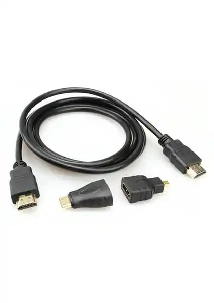 Blueway Çoklu HDMI Kablosu 3'ü Bir Arada Yüksek Çözünürlük ve Dayanıklılık
