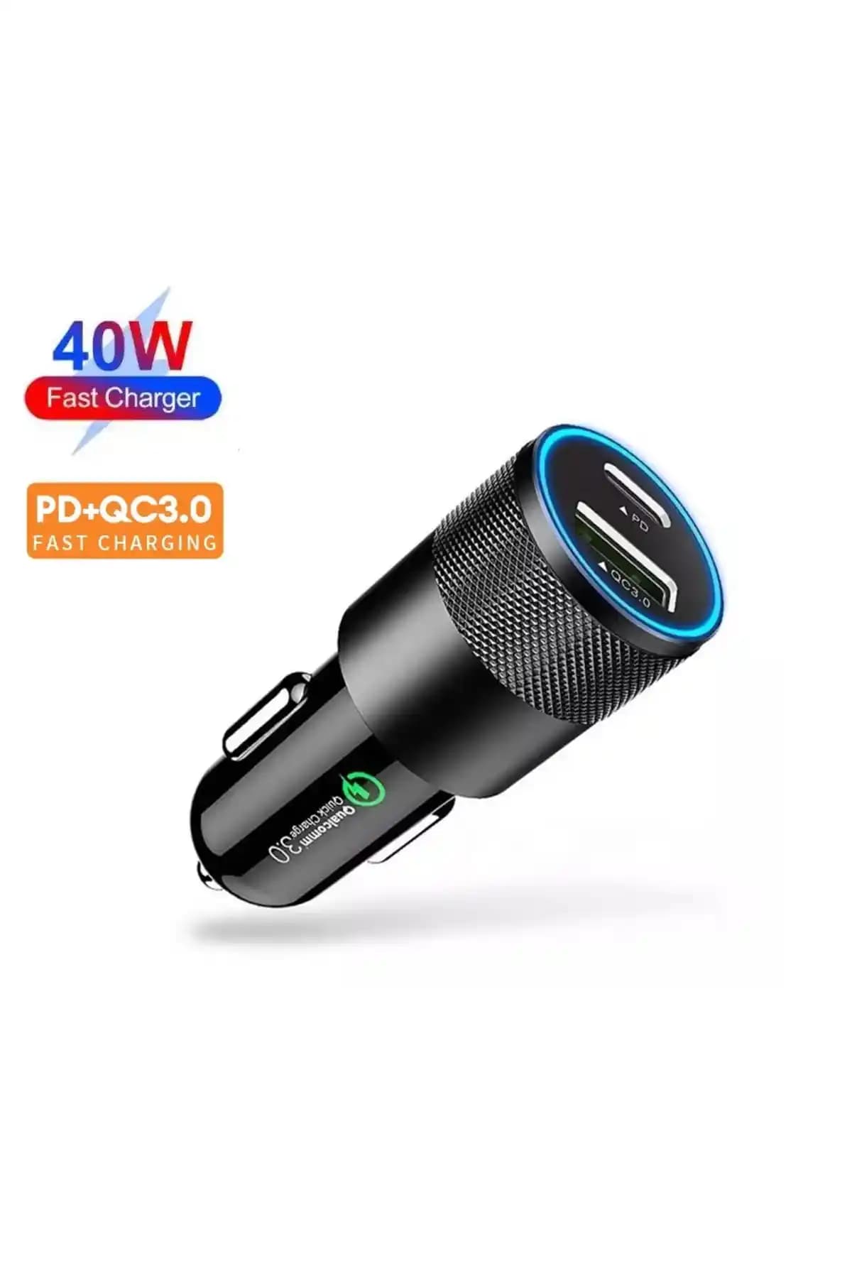 Enshall Çift Girişli Hızlı Şarj Cihazı: iPhone ve Diğer Cihazlar İçin Güç ve Şıklık