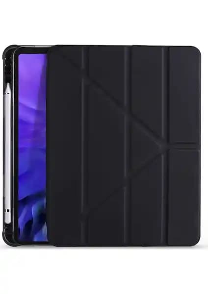 Fuchsia Apple iPad 8. Nesil 10.2 İnç Kalemlikli ve Çok Fonksiyonlu Akıllı Kılıf